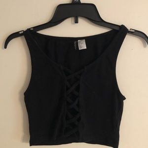 Black crop top